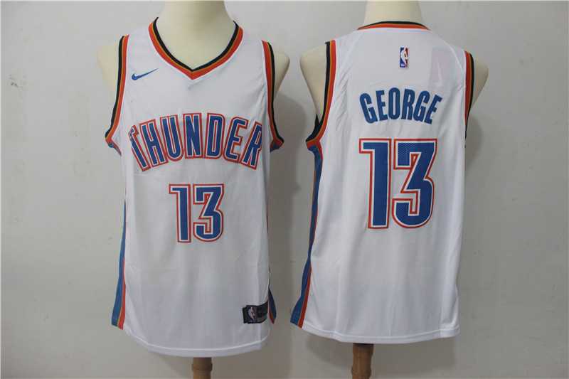 Thunder 13 Paul George White Nike Swingman Jersey,We sell and wholesale Thunder 13 Paul George White Nike Swingman Jersey on line form chian!